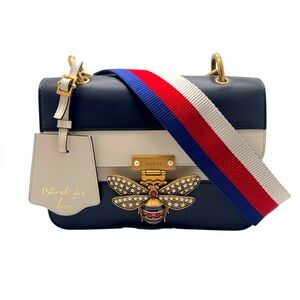 Gucci Queen Margaret Bee Tricolor Shoulder Bag 476542